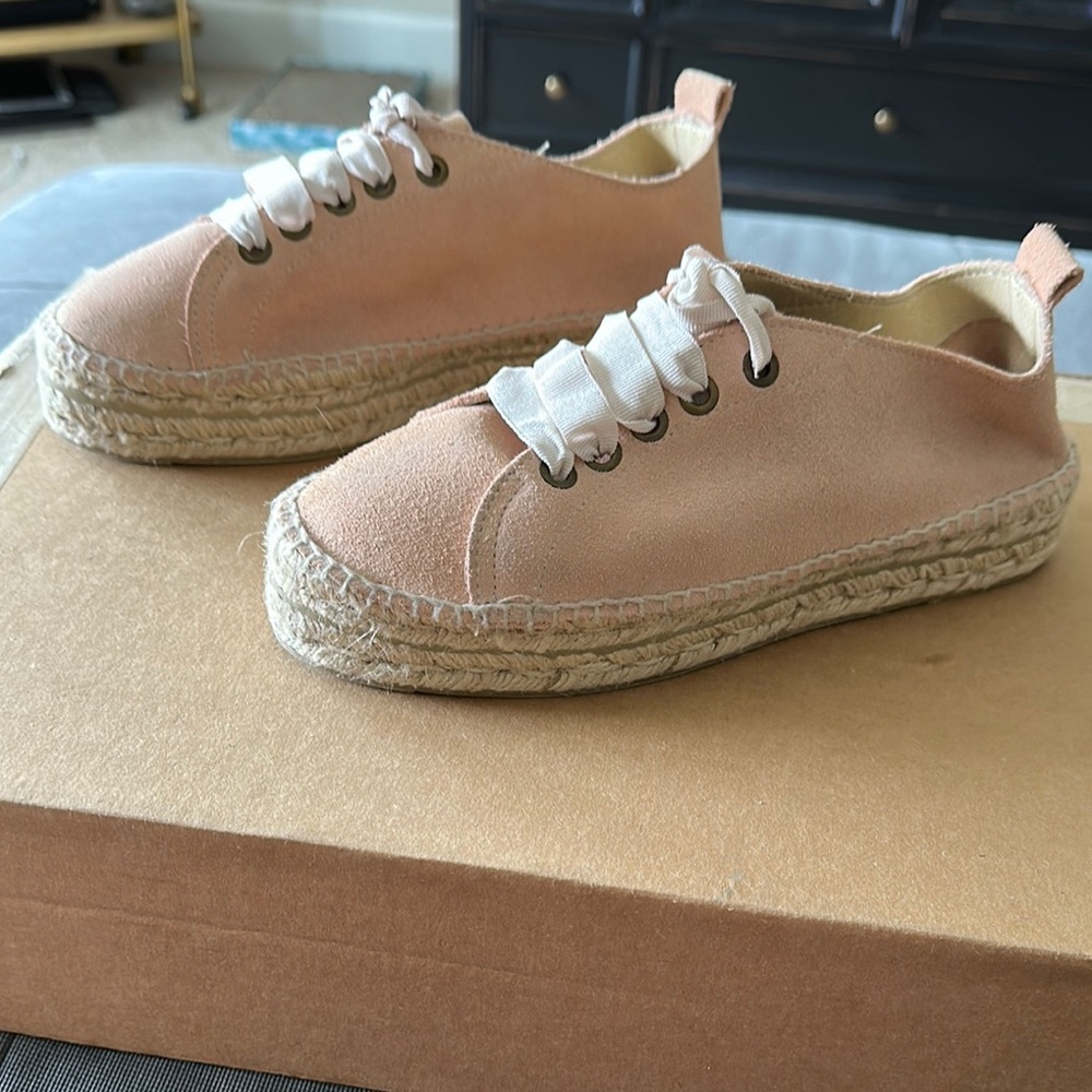MANEBI - Chic Pink Espadrille Sneakers